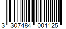 Barcode 3307484001125