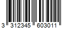 Barcode 3312345603011