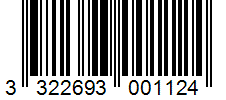 Barcode 3322693001124