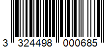 Barcode 3324498000685