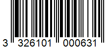 Barcode 3326101000631