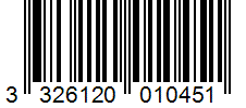 Barcode 3326120010451