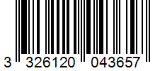 Barcode 3326120043657