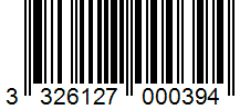 Barcode 3326127000394