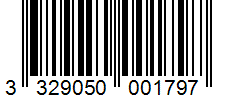Barcode 3329050001797