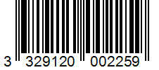 Barcode 3329120002259