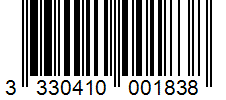 Barcode 3330410001838