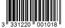 Barcode 3331220001018