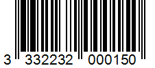 Barcode 3332232000150