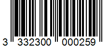 Barcode 3332300000259