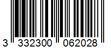 Barcode 3332300062028