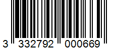 Barcode 3332792000669