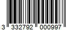 Barcode 3332792000997