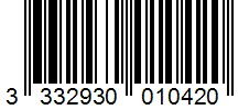 Barcode 3332930010420