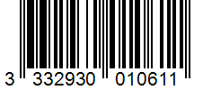 Barcode 3332930010611