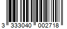 Barcode 3333040002718