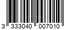 Barcode 3333040007010