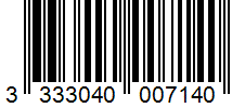 Barcode 3333040007140