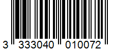 Barcode 3333040010072