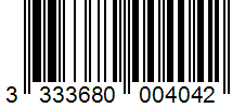 Barcode 3333680004042