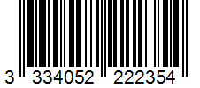 Barcode 3334052222354