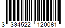 Barcode 3334522120081