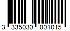 Barcode 3335030001015