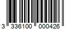 Barcode 3336100000426