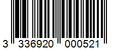 Barcode 3336920000521