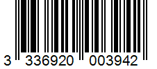 Barcode 3336920003942