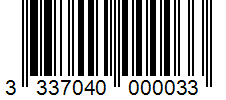 Barcode 3337040000033
