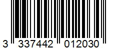 Barcode 3337442012030