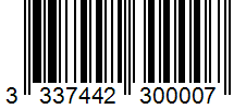 Barcode 3337442300007