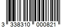 Barcode 3338310000821