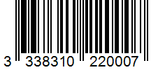 Barcode 3338310220007