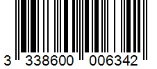 Barcode 3338600006342