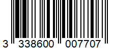 Barcode 3338600007707