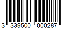 Barcode 3339500000287