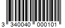 Barcode 3340040000101