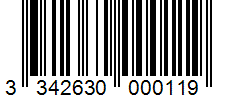 Barcode 3342630000119