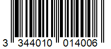 Barcode 3344010014006