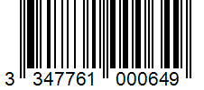 Barcode 3347761000649