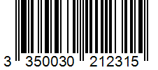 Barcode 3350030212315