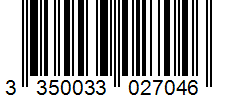 Barcode 3350033027046