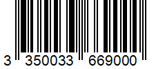 Barcode 3350033669000
