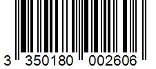 Barcode 3350180002606