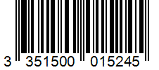 EAN Barcode for 3351500015245