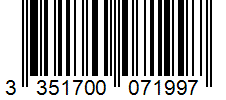 Barcode 3351700071997