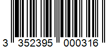 Barcode 3352395000316