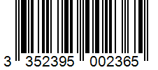 Barcode 3352395002365